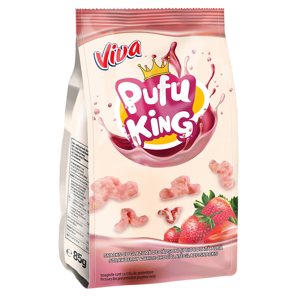 Snacks fraise Pufu King Viva 85g